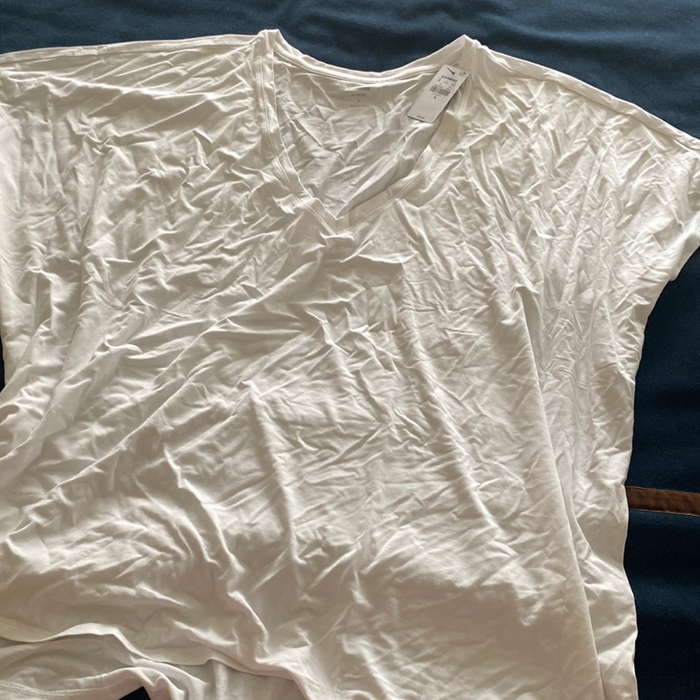 White express tee brand new v-neck